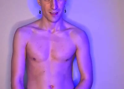 Green-haired Twink Strokes It Standing