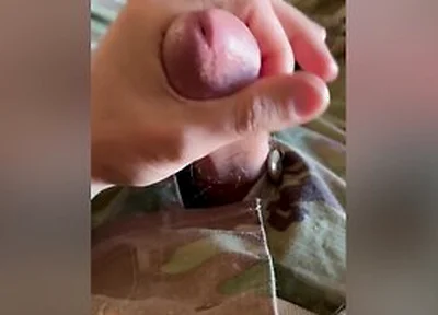 Soldier Relaxing On A Friday - Of Course It Will Involve Jerking Off My Throbbing Cock In My Uniform