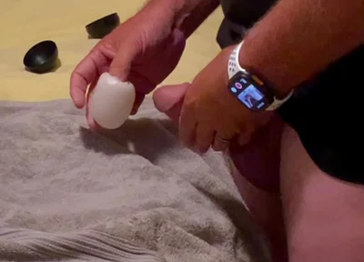 Straight Jack Into Mouth Toy Edging Cum Lube