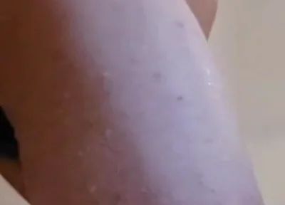 Husband Riding Huge Dildo in Shower