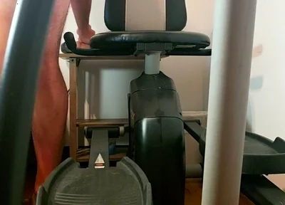 Beary Ride the Exercise Bike Until He Cums