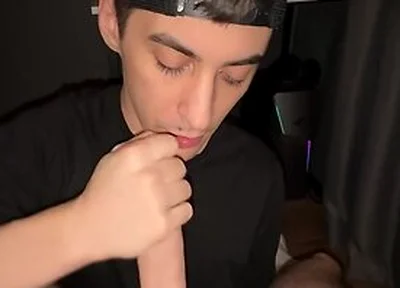 Pov Dick Sucking On Cum On Face