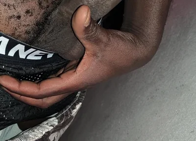 Horny Hairy Black Male Getting Kinky at the Storage Room