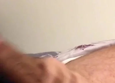 Jerking off My Fat Dick Before Getting Live