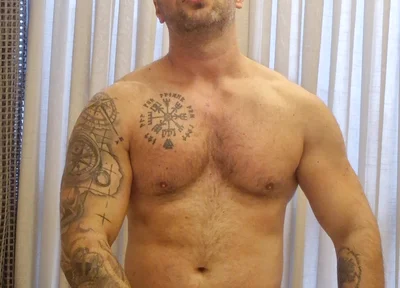 Sexy Firefighter Performs Full Striptease and Cum in His Underwear
