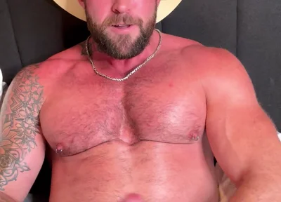 Cowboy Jerks off His Cock