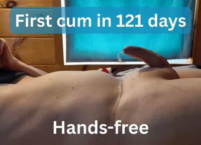 Finally Came After 121 Days - Hands-free Cum
