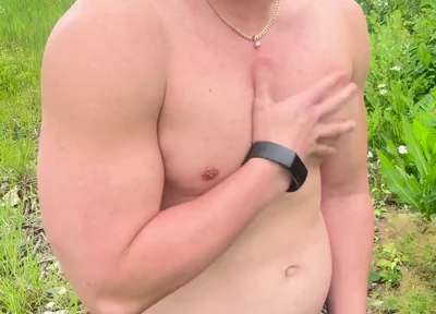 Muscular Asian Hunk Strips and Flexes Naked by the Highway Muscle Worship Jo & Cum Eating