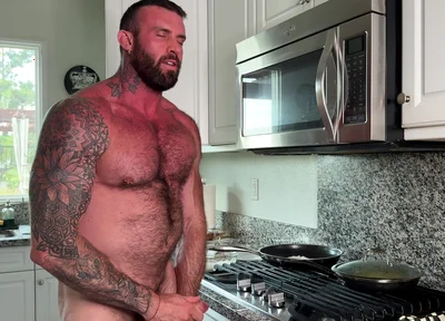 Sexy Chef Cooks with a Boner and Cups