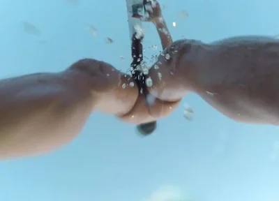Outside Nude Shower at the Pool and Slowmotion