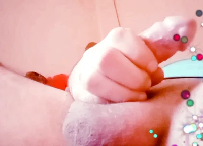 White Man's Ass and Milky Cock