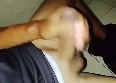 Touching My Cock in the Public Bathrooms Without Light