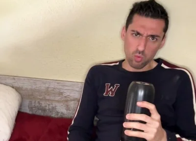 Hot Stepdaddy Showing off Big Cock and Playing with Vibrator