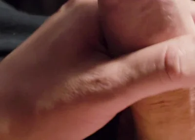 Masturbating My Big Cock Until Cumming. Close-up POV