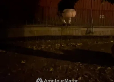 Straight Boy Dared to Show His Big Smooth Butt in Park