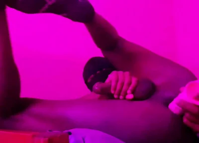 Fucking My Ass and Stroking My Hard Cock