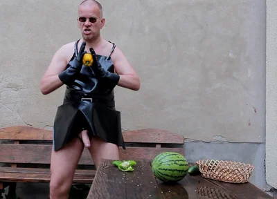The Horny Rubber Gardener - Crushing Vegetables & Boot Care