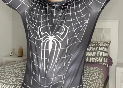 My Big Cock Cums with No Touch Spiderman Suit