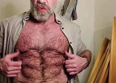 Hairy Dilf Gets Caught Wanking