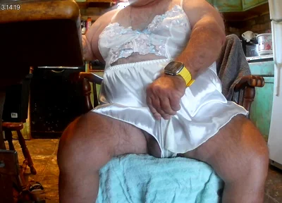 Mark Fletcher Watching a JOI Vid Cumming Wearing More Lingerie