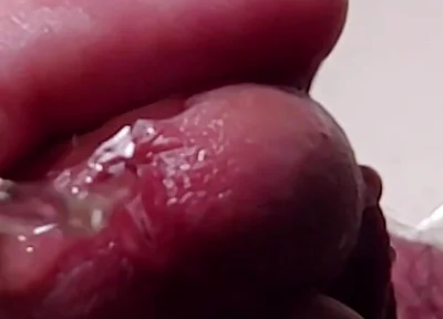 Peehole Piss Play Close up View in Slow Motion