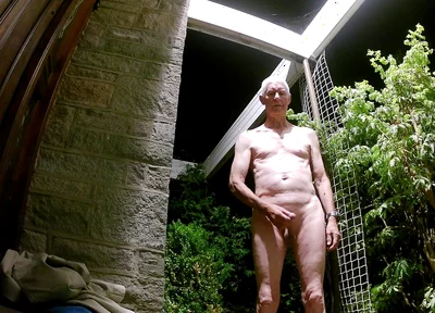 Stripping and Wanking at My Front Door