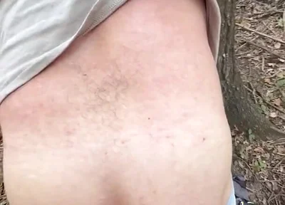 Cruising Straight Guy Gets Bent Over a Tree