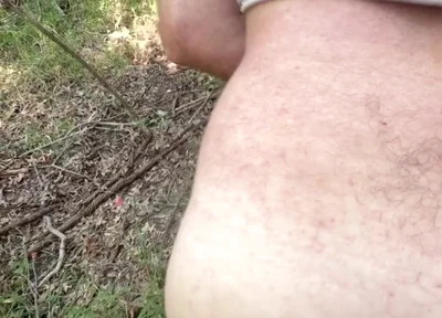 Cruising Straight Guy Gets Bent Over a Tree