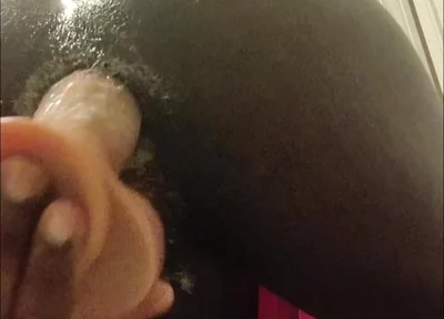 Thick Femboy Creaming On thick Dildo