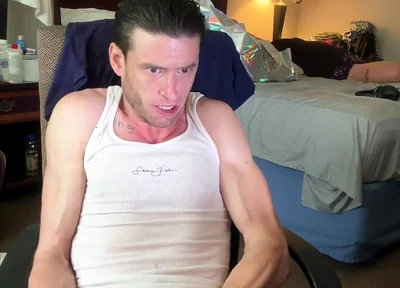 My Slick Back Greaser Look as I Jerk with Greeting Grunting Noises at Bust