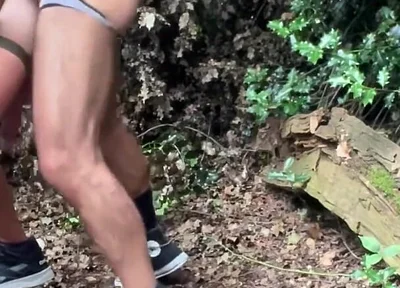 Daddies Exploring the Woods