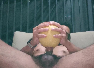 Food Fetish Fuck the Melon so Crazy I Can Hear Your Fucking Throat My Cock