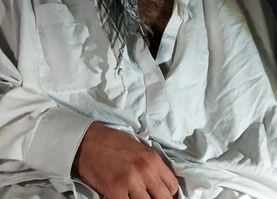 Dirtyjunkbro Dressed in Afghan Clothes, Cover Socks Piss in and Piss Drink