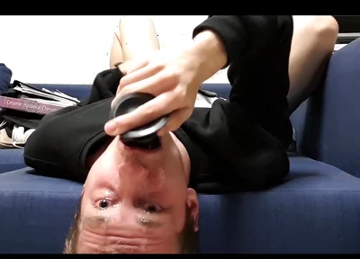 Fucking My Throat with This Dildo