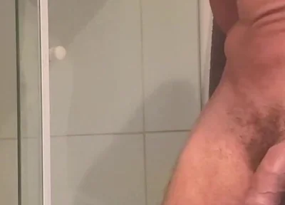 Gold Shower Pissing Toilet at Home Piss Cock Dick