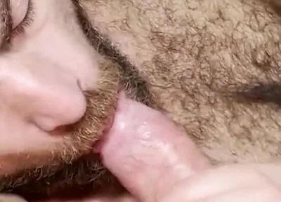 Sucking Bushy Cock