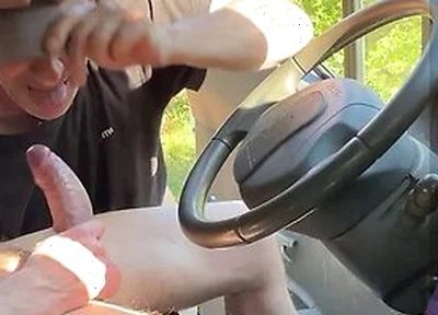 Hot Truck Fun With Two Guys