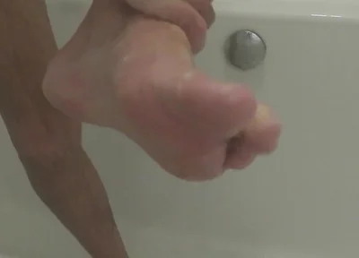 Washing My Feet for My Foot Worshippers