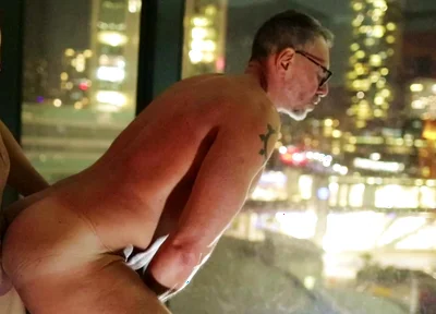 Breeding Stepdaddy Against the Window