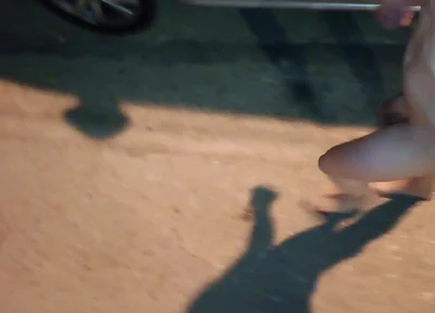 Nude Piss Shower on the Street