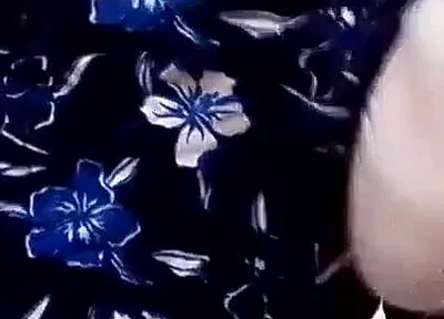 Striking Sisna While Wearing Her Stepsister's Floral Pants and White Panties