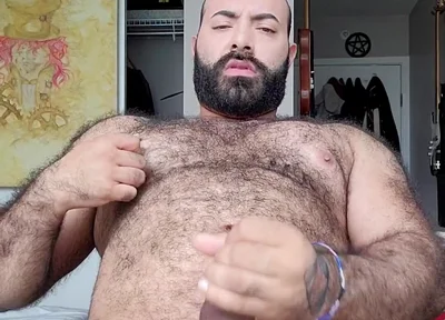 Bear Solo Masturbating