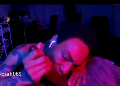 Giving Sloppy Blowjob to My Toy