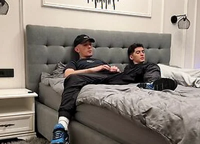 Two Friends Jerk Off Together