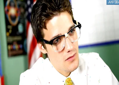 Eager Twink Adam Takes Krys Thick Cock in Classroom