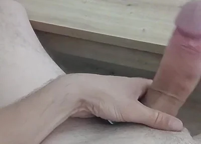 Handjob of a Young Man with His Big Cock