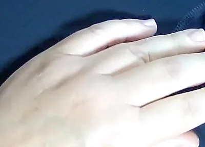 Another View of My Jerking My Smooth Cock