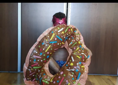 Blowing up My Inflatable Donut Fast!