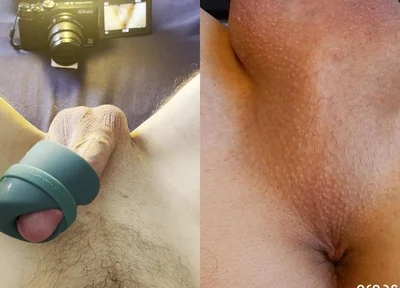 My Favorite Toy Gives Me an Intense Orgasm - Split View with Orgasmic Contractions