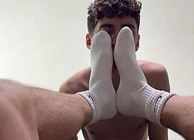 Pov: Friend Sniffs Socks And Gets Cum On Face
